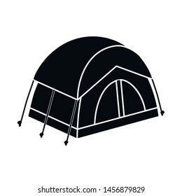 Vector tent and camping design symbol. Set of tent and journey stock symbol for web.