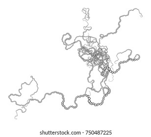 Vector Tentacles Plexus - Generative Art