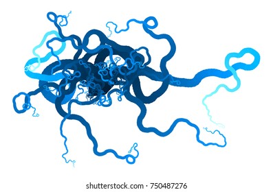 Vector Tentacles Plexus - Generative Art  