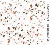Vector terazzo seamless pattern. Abstract textured background done fom real broken small tile chips. Modern stone color pastel marble wallpaper for print and web.