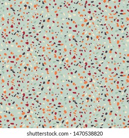 Vector terrazzo flooring seamless pattern repeat background