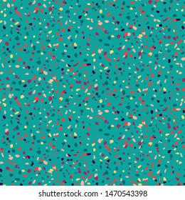 Vector terrazzo flooring seamless pattern repeat background