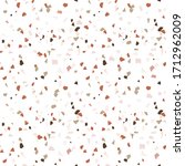 Vector terrazzo seamless pattern. Abstract textured background done from real broken small tile chips. Modern stone color pastel marble wallpaper for print and web.
