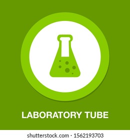 Vector Test Lab Illustration, Medical Science Laboratory Tube