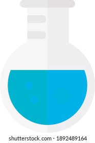 vector test tube, test tube with medicine. test tube icon on white background.