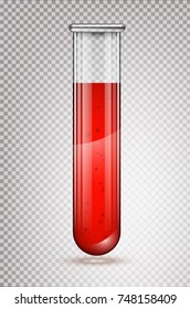 vector test tubes filled with blood .