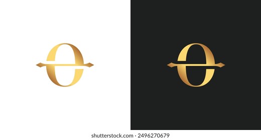 Vector Teta, Theta Gold Logo Design 