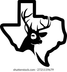 Diseño de logo de Vector Texas Deer