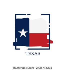 
Vektor von Texas einfache Flagge perfekt für Druck, Bekleidung, etc