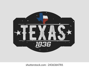 vector of texas stamp in vintage perfect for print, apparel, etc