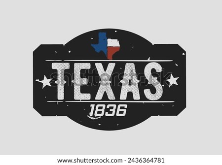 vector of texas stamp in vintage perfect for print, apparel, etc