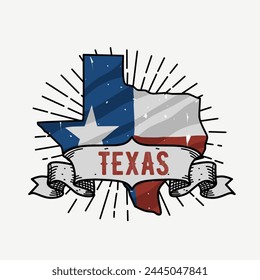 vector of texas state, american independent, perfect for print, apparel, etc