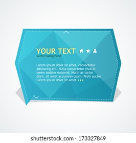 Vector text box