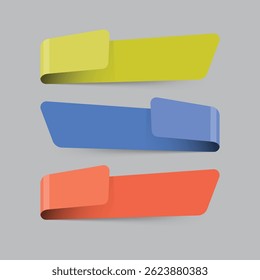 Vector Text Box Abstract Shape Elements Set