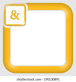 vector text box for any text with ampersand