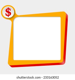vector text box for any text with dollar symbol