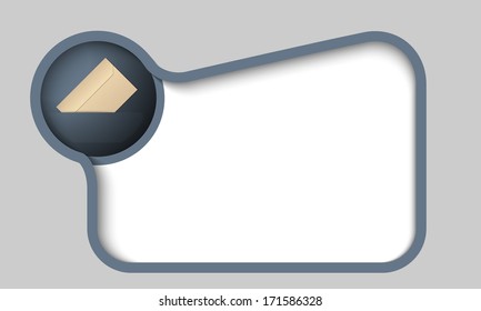 vector text box for any text with envelope