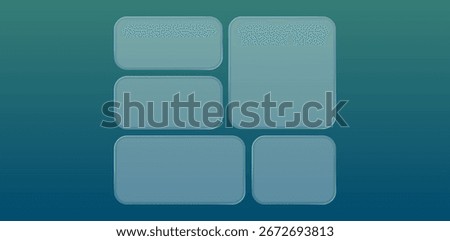 vector text box for any text with box with glass design
