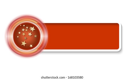 vector text box for any text and golden stars