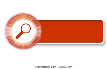 vector text box for any text and magnifier