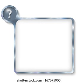 vector text box for any text with question mark