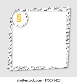 vector text box for any text with yellow paragraph