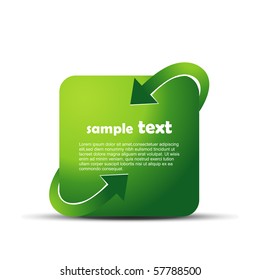 vector text box with arrow design