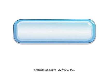 vector of text box and banner for your mobile game_ blue