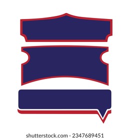 Vector Text Box Shape design Template