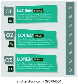 Vector Text Box Template 