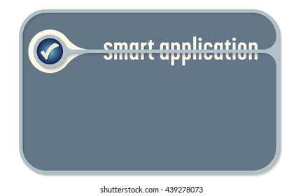 Vector text box for your text with check box