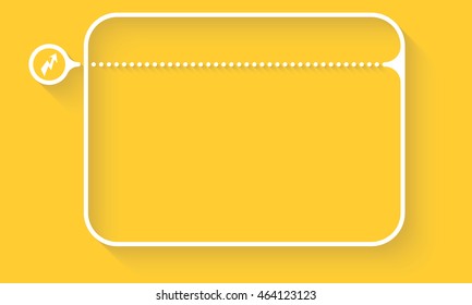 Vector text box for your text and flash