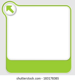 vector text boxes with arrow