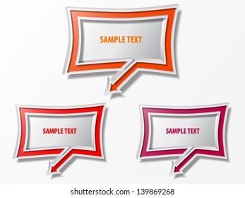 Vector text boxes. File is in eps10 format.