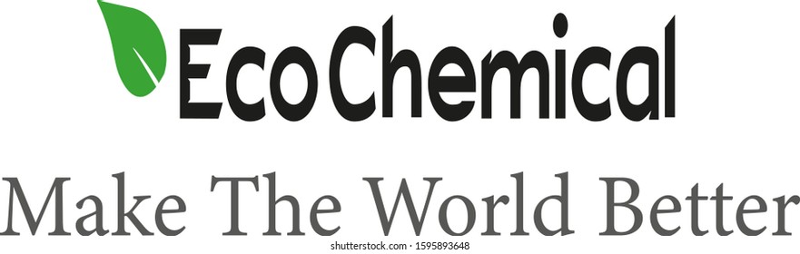 Vector Text of Eco Chemical Make The World Better
