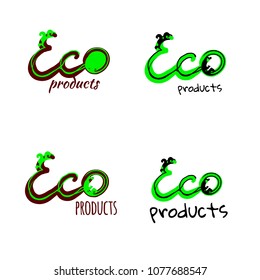 Vector text eco products