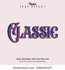 Vector Text Effect Classic VIntage EPS FIle