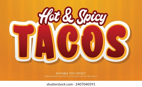 plantilla de efecto de texto vector diseño editable logotipo culinario y tipo de logotipo fondo