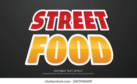 vector text effect template editable design culinary logo and logo type background