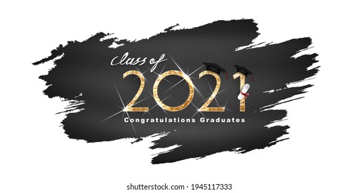 Vector Text Graduation Gold Design Congratulation Stock Vector (royalty 