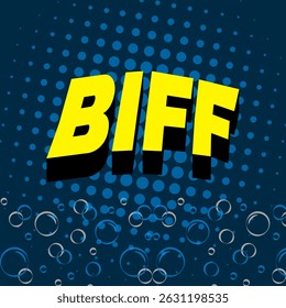 Vector text illustration for Biff.