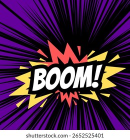 Ilustração de texto vetorial para Boom.