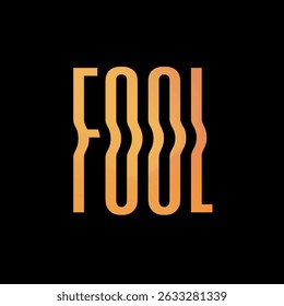 Ilustração em texto vetorial para Fool.