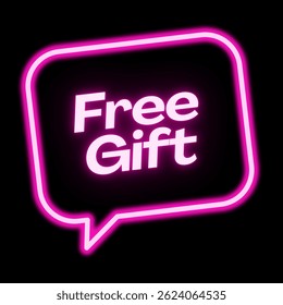 Vector text illustration for Free Gift.