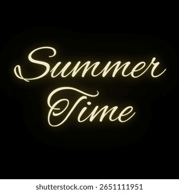 Vector text illustration for Summer Time.