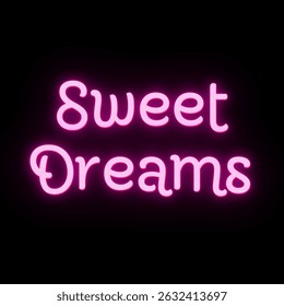 Vector text illustration for Sweet Dreams.