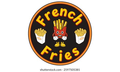 Vector text illustrations for French Fries.