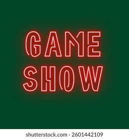 Vector text illustrations for Game Show.
