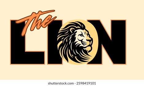 Vector text illustrations for The Lion.