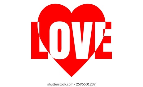 Vector text illustrations for Love.